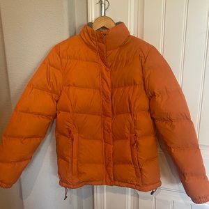 LL Bean Ultralight Down Jacket Orange